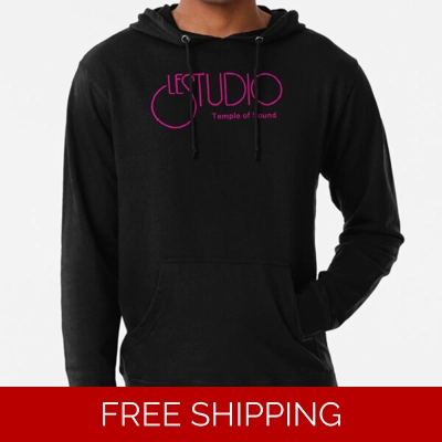 Le Studio Lightweight Hoodie Z Hot Pink Logo MH Hot Pink